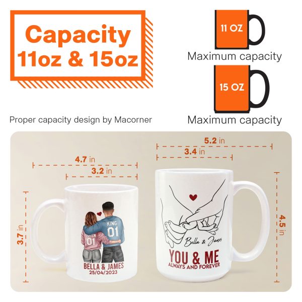 You & Me Always And Forever - Personalized Mug You & Me Always And Forever - Personalized Mug