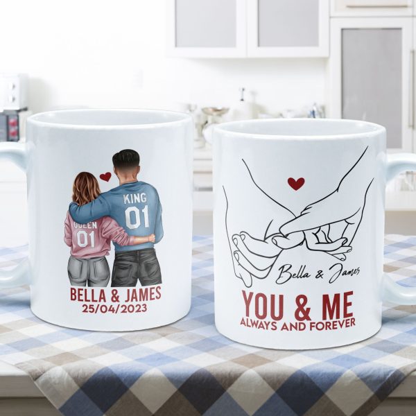 You & Me Always And Forever - Personalized Mug You & Me Always And Forever - Personalized Mug
