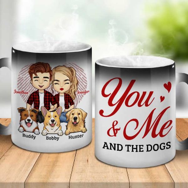 You Me And Our Dogs - Personalized Color Changing Mug - Gift For Couples, Husband Wife You Me And Our Dogs - Personalized Color Changing Mug - Gift For Couples, Husband Wife