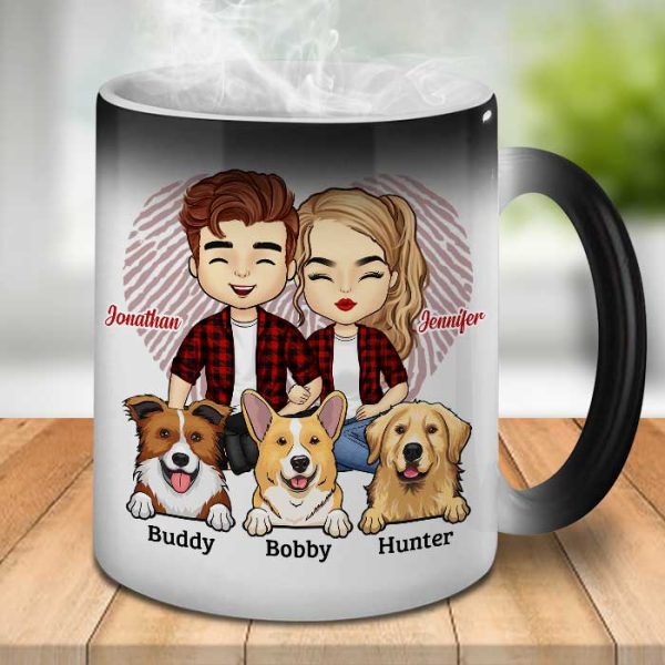 You Me And Our Dogs - Personalized Color Changing Mug - Gift For Couples, Husband Wife You Me And Our Dogs - Personalized Color Changing Mug - Gift For Couples, Husband Wife