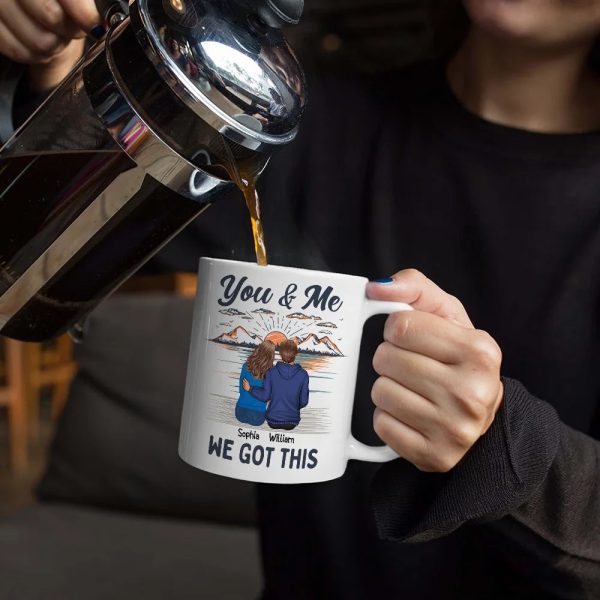 You & Me And The Cat - Personalized Mug You & Me And The Cat - Personalized Mug