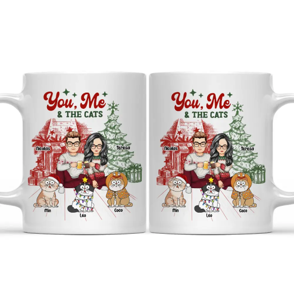 You, Me And The Cats - Personalized Mug You, Me And The Cats - Personalized Mug