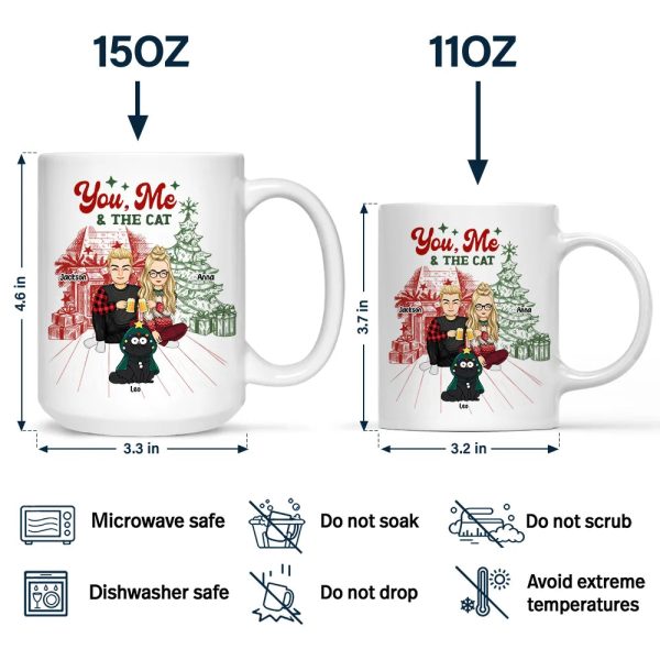 You, Me And The Cats - Personalized Mug You, Me And The Cats - Personalized Mug
