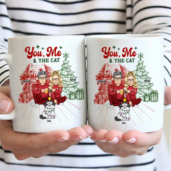 You, Me And The Cats - Personalized Mug You, Me And The Cats - Personalized Mug