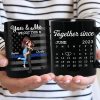 You & Me We Got This Hero Couple Hugging Kissing Anniversary Calendar Keepsake Personalized Mug