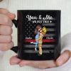 You & Me We Got This Hero Couple Hugging Kissing Anniversary Calendar Keepsake Personalized Mug