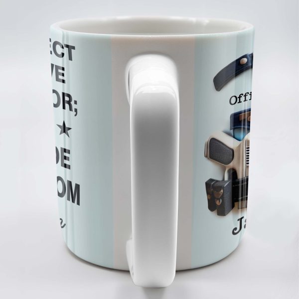You Protect And Serve, I Beam With Pride - Personalized Custom Coffee Mug - SON060_MG You Protect And Serve, I Beam With Pride - Personalized Custom Coffee Mug - SON060_MG