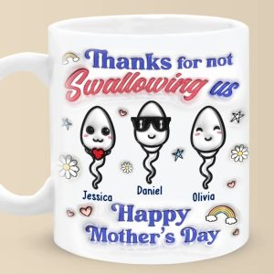 You Really Took One For The Team - Family Personalized Custom 3D Inflated Effect Printed Mug - Mother's Day, Gift For Mom
