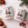 You Will Always Be My Greatest Adventure With Hearts And Santa Hats - Personalized Custom Coffee Mug - CPL1035_MG You Will Always Be My Greatest Adventure With Hearts And Santa Hats - Personalized Custom Coffee Mug - CPL1035_MG