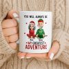 You Will Always Be My Greatest Adventure With Hearts And Santa Hats - Personalized Custom Coffee Mug - CPL1035_MG You Will Always Be My Greatest Adventure With Hearts And Santa Hats - Personalized Custom Coffee Mug - CPL1035_MG
