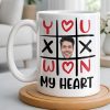You Won My Heart With Tic-Tac-Toe And Hearts - Personalized Custom Coffee Mug - CPL1346_MG You Won My Heart With Tic-Tac-Toe And Hearts - Personalized Custom Coffee Mug - CPL1346_MG