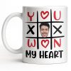 You Won My Heart With Tic-Tac-Toe And Hearts - Personalized Custom Coffee Mug - CPL1346_MG You Won My Heart With Tic-Tac-Toe And Hearts - Personalized Custom Coffee Mug - CPL1346_MG