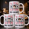 You Won My Heart With Tic-Tac-Toe And Hearts - Personalized Custom Coffee Mug - CPL1346_MG You Won My Heart With Tic-Tac-Toe And Hearts - Personalized Custom Coffee Mug - CPL1346_MG