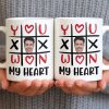You Won My Heart With Tic-Tac-Toe And Hearts - Personalized Custom Coffee Mug - CPL1346_MG You Won My Heart With Tic-Tac-Toe And Hearts - Personalized Custom Coffee Mug - CPL1346_MG
