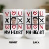 You Won My Heart With Tic-Tac-Toe And Hearts - Personalized Custom Coffee Mug - CPL1346_MG You Won My Heart With Tic-Tac-Toe And Hearts - Personalized Custom Coffee Mug - CPL1346_MG