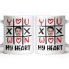 You Won My Heart With Tic-Tac-Toe And Hearts - Personalized Custom Coffee Mug - CPL1346_MG You Won My Heart With Tic-Tac-Toe And Hearts - Personalized Custom Coffee Mug - CPL1346_MG