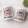 You Won My Heart With Tic-Tac-Toe And Hearts - Personalized Custom Coffee Mug - CPL1346_MG You Won My Heart With Tic-Tac-Toe And Hearts - Personalized Custom Coffee Mug - CPL1346_MG