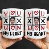 You Won My Heart With Tic-Tac-Toe And Hearts - Personalized Custom Coffee Mug - CPL1346_MG You Won My Heart With Tic-Tac-Toe And Hearts - Personalized Custom Coffee Mug - CPL1346_MG