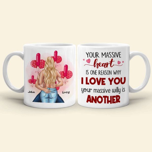 Your Massive Heart Is One Reason Why I Love You Personalized Couple Mug, Gift For Couple Your Massive Heart Is One Reason Why I Love You Personalized Couple Mug, Gift For Couple