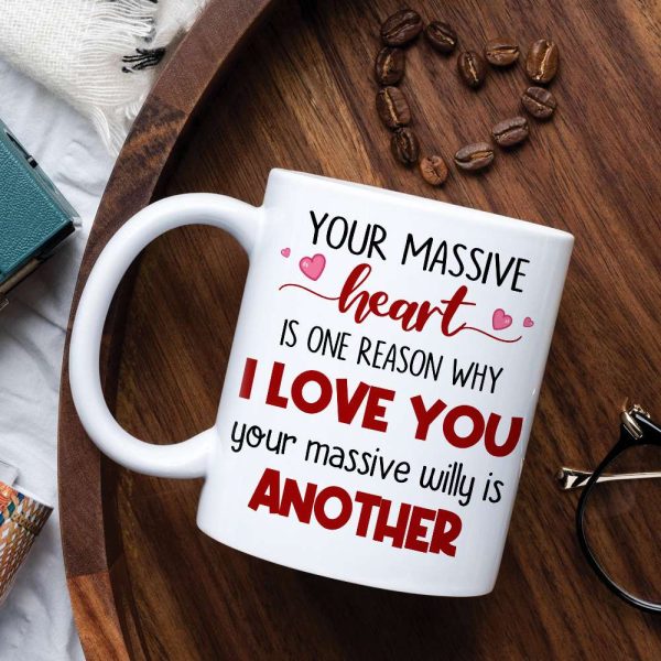 Your Massive Heart Is One Reason Why I Love You Personalized Couple Mug, Gift For Couple Your Massive Heart Is One Reason Why I Love You Personalized Couple Mug, Gift For Couple