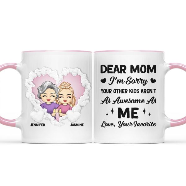 Your Other Kids - Gift For Mother - Personalized Custom Accent Mug Your Other Kids - Gift For Mother - Personalized Custom Accent Mug