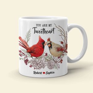 You're My Tweetheart Personalized Bird Couple Mug, Gift For Couple