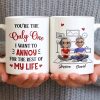 You're The Only One I Want To Annoy, Hearts - Personalized Custom Coffee Mug - CPL1314_MG You're The Only One I Want To Annoy, Hearts - Personalized Custom Coffee Mug - CPL1314_MG