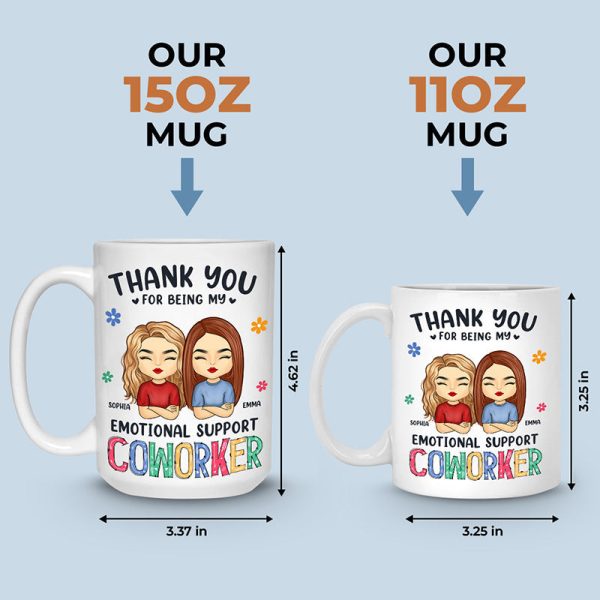 You're The Reason I Don't Punch People At Work - Coworker Personalized Custom Mug - Gift For Coworkers, Work Friends, Colleagues You're The Reason I Don't Punch People At Work - Coworker Personalized Custom Mug - Gift For Coworkers, Work Friends, Colleagues