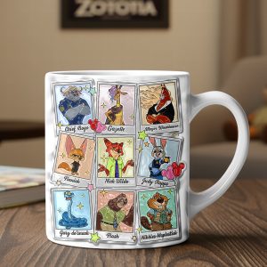 ZTP Zoo Friends Town - Personalized White Edge-to-Edge Mug - Gift For Fan Movies HH01